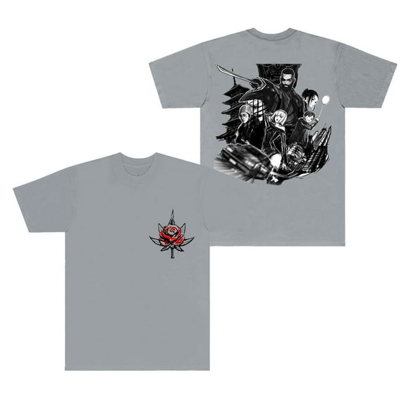 Eladio Carrion Rose Album T-Shirts 2025 Tour Merch Cosplay Unisex HipHop Streetwear Short Sleeve Tee