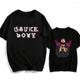 Eladio Carrion Sauce Boyz Tshirt Tops Summer Steetwear Round Women and
