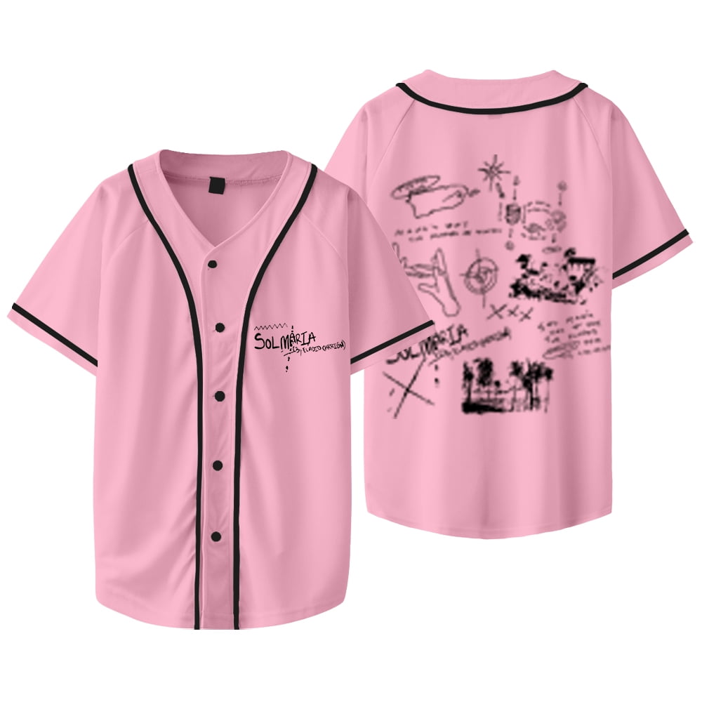 Eladio Carrion Sol Maria Rapper Tour Merch Baseball Jersey Short Sleeve