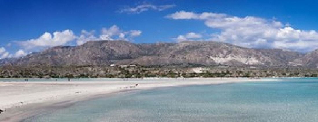 Elafonisi Beach West Coast Crete Greece Canvas Art - Panoramic Images (32 x 12)