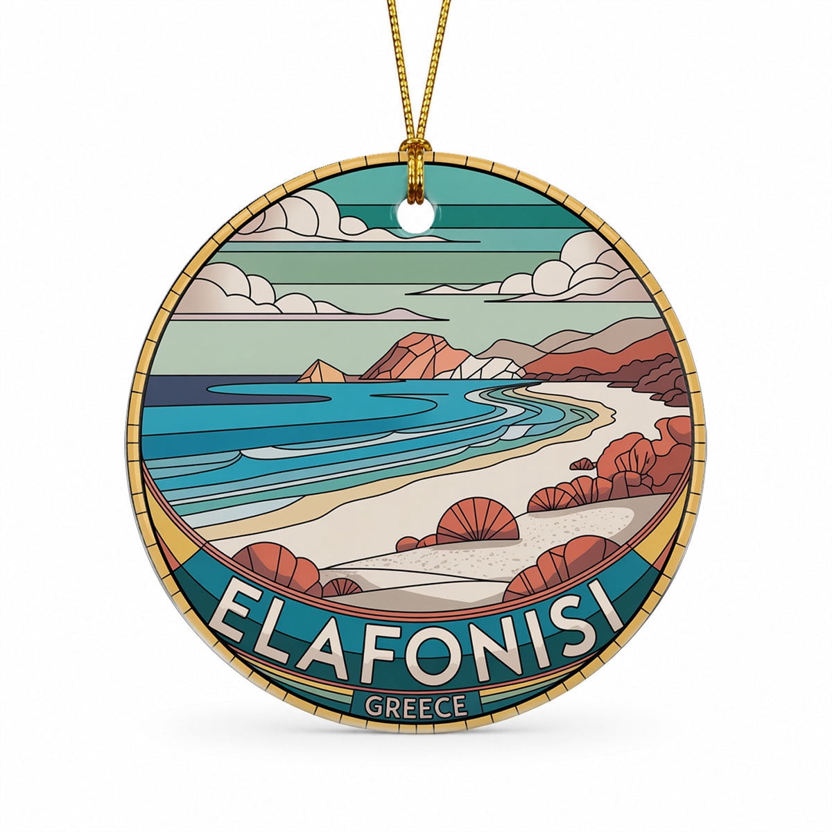Elafonisi Vacation Keepsake Ornament,