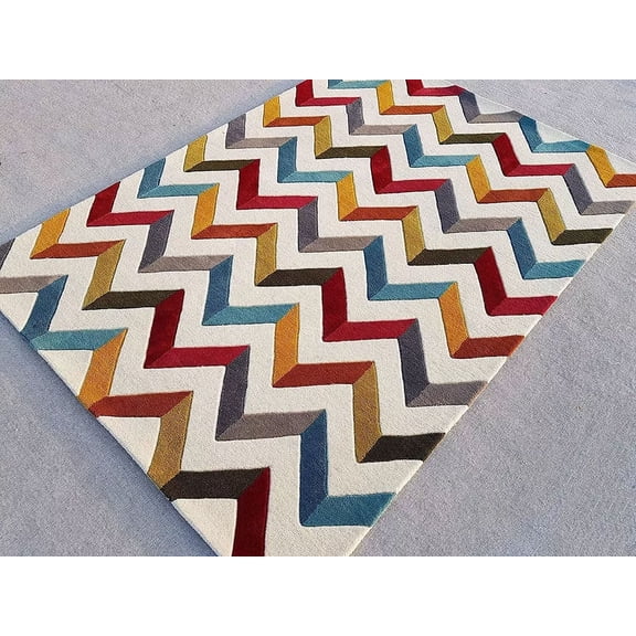 Elagent Rug Store Handmade Tufted Rug Pure Woollen Thick Carpet Area Rug for Living Room Bed Room