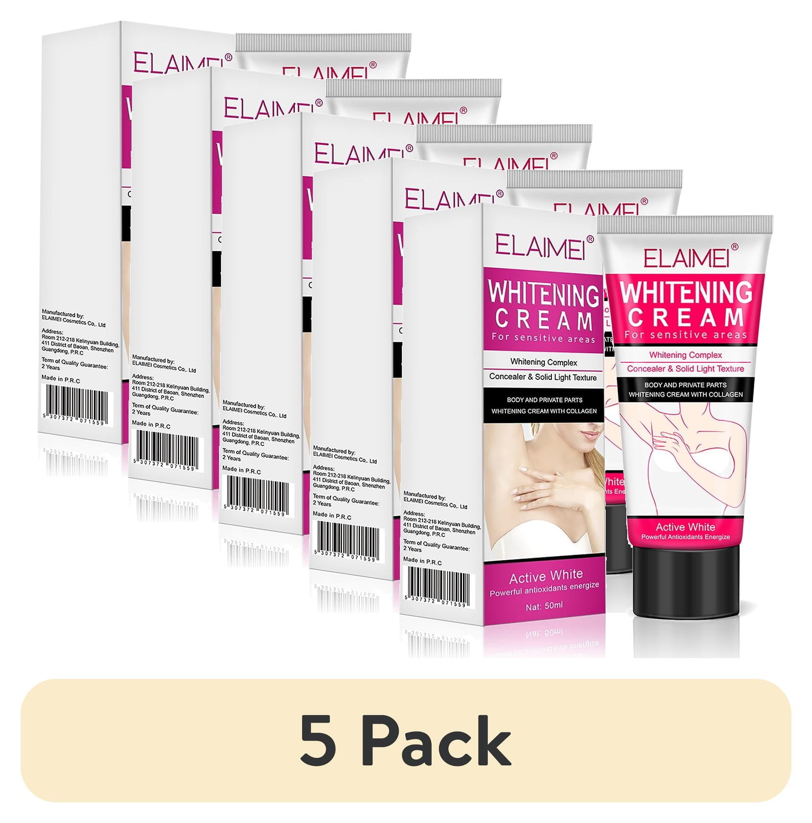 5 pack) Elaimei Crema Para Las Manchas de La Cara - Crema Blanqueadora para  Partes Intimas, Axilas, Rodillas, Codos y Cara Interna de Los Muslos  Resultado Instantáneo 1.7 oz - Walmart.com