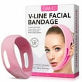 thumbnail image 1 of Elaimei Elastic Face Slimming Bandage, V-Line Facial Mask, Soft Silicone Chin Strap for Women and Men (Pink), 1 of 8
