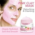 thumbnail image 1 of Elaimei Rose Clay Mask ,Pink Clay Blackhead Remover Quality Pore Cleanser Evens Skin ,Natural,120g, 1 of 9