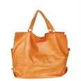 thumbnail image 1 of [Elaine Favourite] Stylish Brown Double Handle Leatherette Bag Handbag Purse, 1 of 3