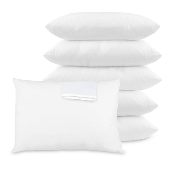 Elaine Karen PIllow Case Protector Waterproof Vinyl Zippered Pillowcases, 6 Pack, Queen Size