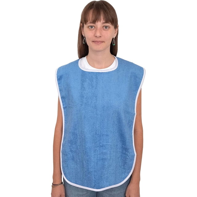 Disable Spaces Elaine Karen Premium Lightweight Adult Bibs, 3 Pack for Elderly ...
