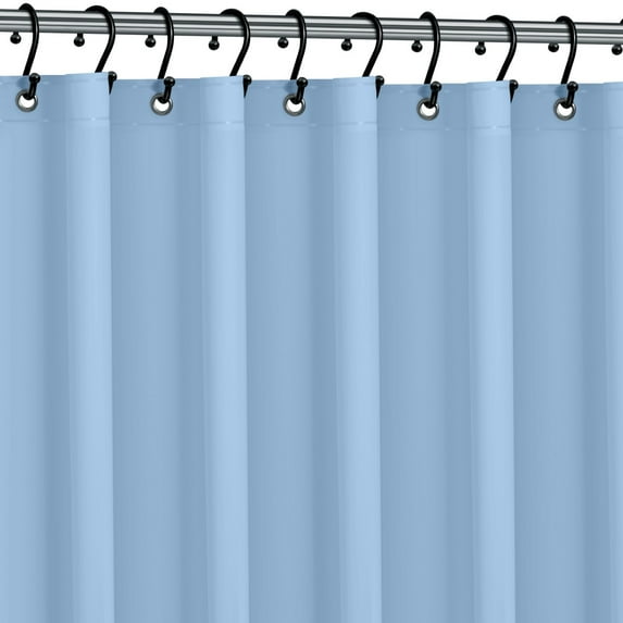 Elaine Karen Vinyl Shower Curtain Liner Premium PVC-Free Shower Liner, 72"W x 72"H (Light Blue)