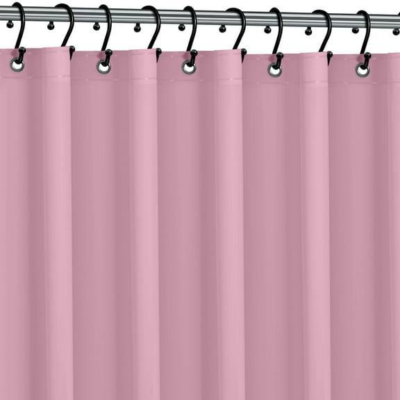 Elaine Karen Vinyl Shower Curtain Liner Premium PVC-Free Shower Liner, 72"W x 72"H (Pink)