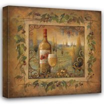 Elaine Vollherbst-Lane 20x20 Gallery Wrapped Canvas Wall Art Titled - Villa Tuscan I