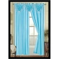thumbnail image 1 of Elaine Waterfall Faux Silk Valance Elaine with 2 Grommets in Aqua, 1 of 1