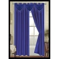 thumbnail image 1 of Elaine Waterfall Faux Silk Valance Elaine with 2 Grommets in Navy, 1 of 1