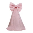 thumbnail image 1 of Elainilye 20 Inch Oversized Gift Bow Party Decor Accents, Decorative Ribbon Bows For Christmas Tree, Wall Hanging Bow For Baby Shower Wedding Birthday Celebrations, 1 of 6