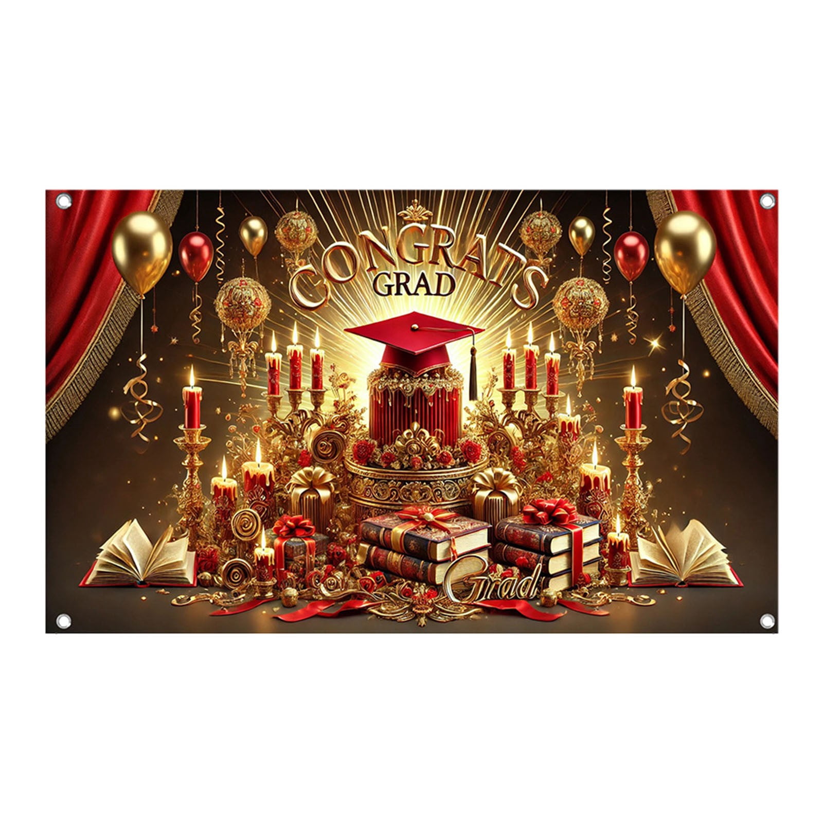 Elainilye 2025 Graduation Decoration Banner, Personalized Congrats Grad ...