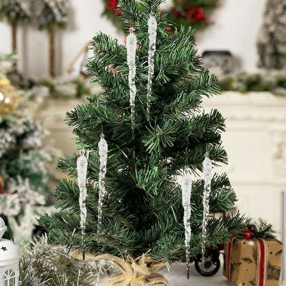 Elainilye 2PC Christmas Tree Ornaments, Assorted Holiday Decorations for Festive Tree Trimming and Home Decoration, Sparkling Accents for Indoor Holiday Displays