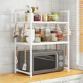 thumbnail image 1 of Elainilye 3-Tier Adjustable Shelf Organizer, Over-the-Oven Storage Rack with Detachable Layers, Space-Saving Microwave Stand & Countertop Shelf for Kitchen, Pantry, Bathroom, 1 of 6