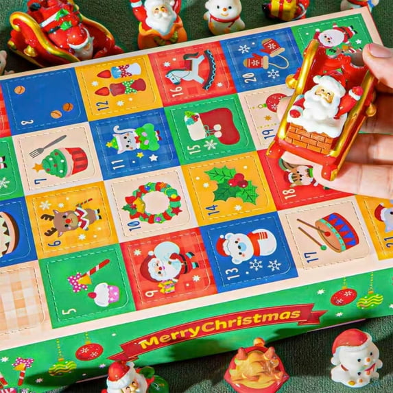 Elainilye 5 Pack 24 Day Advent Calendar Christmas Countdown with Pop Up Boxes DIY Surprise Gifts for Kids Family Holiday Tradition