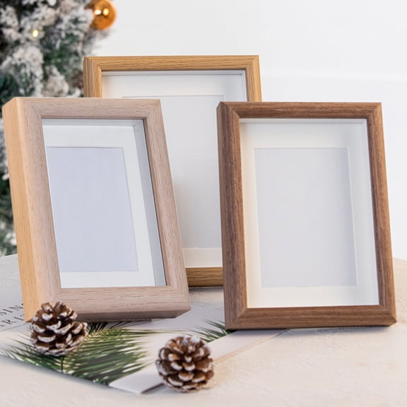 Elainilye 7x5 Photo Frame, Wall-Mounted Display with Mat, Desktop Picture Holder for Wedding Portraits