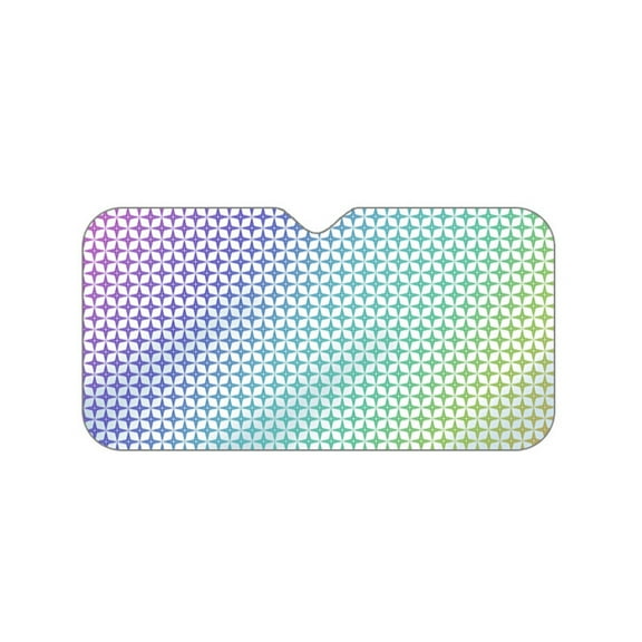 Elainilye Accordion Fold Windshield Sun Shade, Double-Sided Reflective UV Protection Cover, Universal Fit For Compact Midsize Sedans SUVs Trucks Vehicles