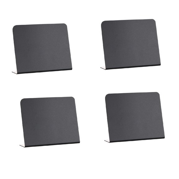 Elainilye Acrylic Desktop Label Holder, L-Shaped Price Display Board, Erasable Menu Sign for Retail