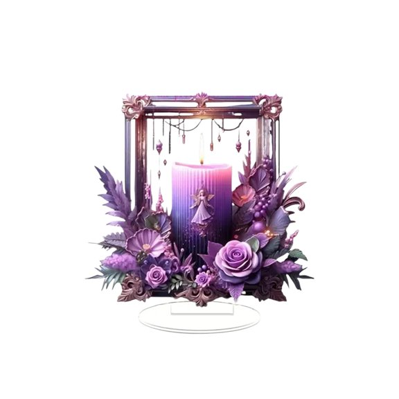 Elainilye Acrylic Display Stand for Christmas Valentines Day Gifts 2D Desktop Decor Holidays and Special Occasions