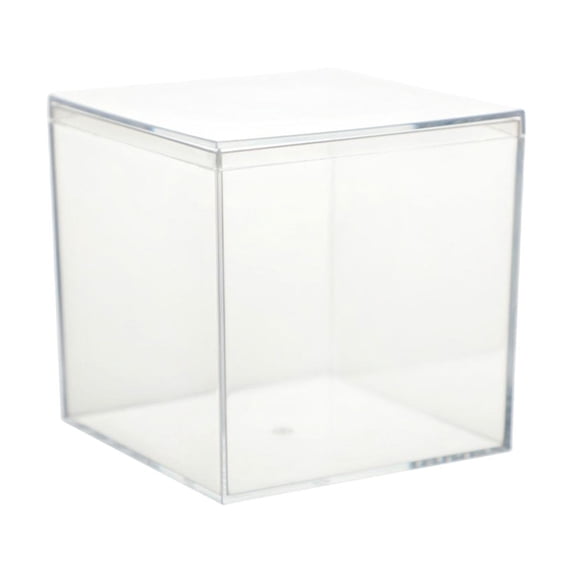 Elainilye Acrylic Storage Container, Clear Candy Display Box, Plastic Organizer Bin, Wedding Party Favor Holder for Gifts Treats