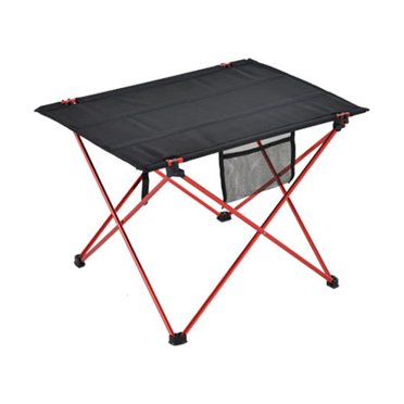 SUNNYFEEL Folding Camping Table - Lightweight Aluminum Portable 18.5x18.5x24.5" Picnic Table