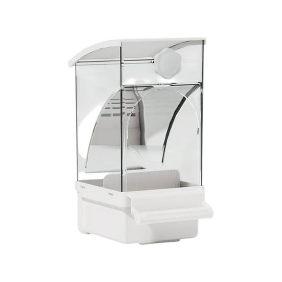 Elainilye Automatic Pet Feeder, Husk Separation Food Tray, Splash Proof Large Capacity Dog Cat Bowl