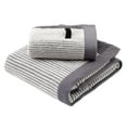 thumbnail image 1 of Elainilye Bath Towel Set, 2 Pack Cotton Thick Soft Absorbent Towels for Bathroom, Spa, Beach - Quick-Drying, Include 1 Bath 1 Hand Towels for Home, Gym, Pool, Gray, 1 of 6