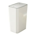 thumbnail image 1 of Elainilye Bathroom Trash Can with Lid, 2.2 Gallon Slim Narrow Trash Can, Office Waste Basket, Space-for Bathroom, Bedroom, Small Plastic Trash Can, White, 1 of 6