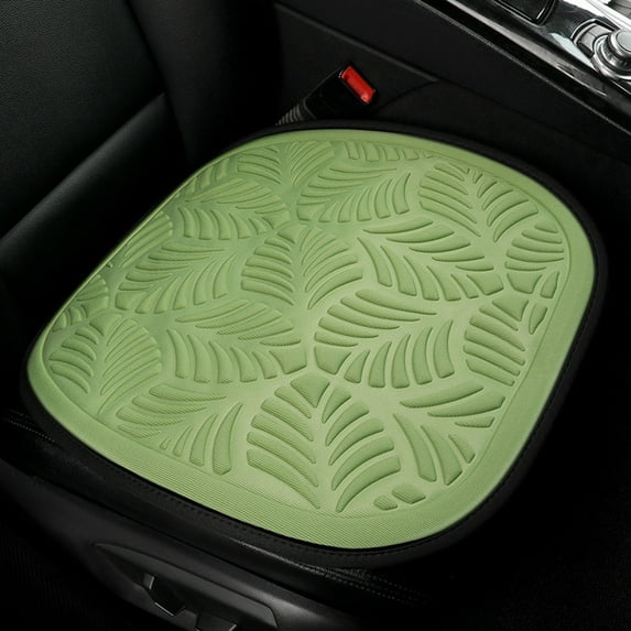 Elainilye Breathable Car Seat Cushion, Soft Leaf Patterned Cooling Pad, Comfortable Ventilated Mesh Car Seat Cover for Summer, Home, Office, and Travel Use