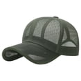 thumbnail image 1 of Elainilye Breathable Mesh Baseball Cap Hat, Adjustable Circumference Sun Protection, Unisex Casual Visor for Sports, Travel, Outdoor Recreation, 1 of 6