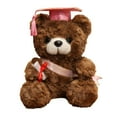 thumbnail image 1 of Elainilye Brown Bear Graduation Plush Toy, 7 Inch Stuffed Teddy Bear with Grad Cap - Stuffed Animal Brown Bear Graduation Gift, Pink, 1 of 6