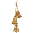 thumbnail image 1 of Elainilye Christmas Cow Bells Set of 3 Brass Metal Hanging Decor Shabby Style for Tree Holiday Farmhouse Home Festival Ornament, 1 of 6