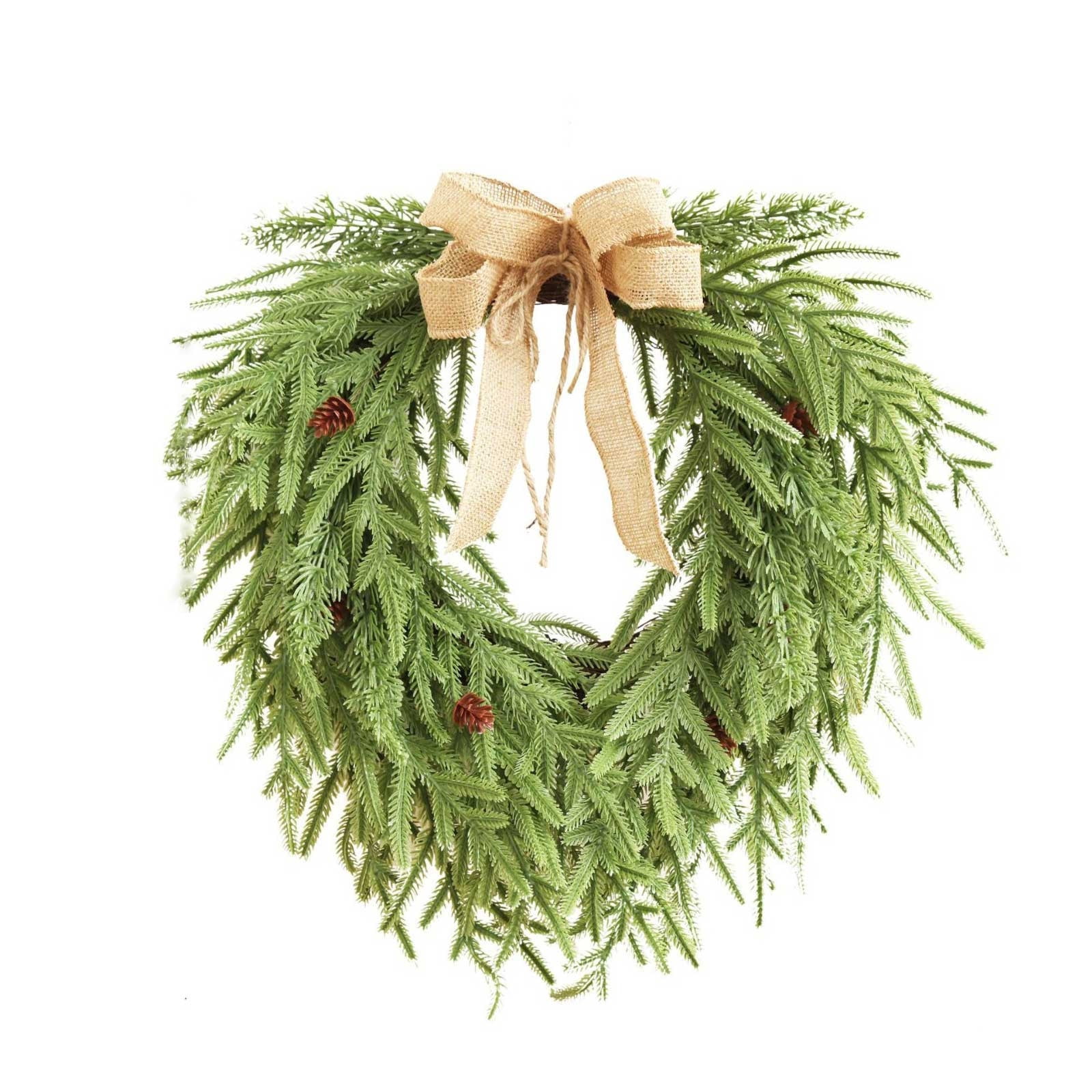 Elainilye Christmas Wreath for Front Door Large Artificial Green ...