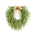 thumbnail image 1 of Elainilye Christmas Wreath for Front Door Large Artificial Green Norfolk Pine Design for Indoor Outdoor Window and Wall Holiday Decor (20 Inch), 1 of 9