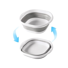 Elainilye Collapsible Wash Basin, Kitchen Dishpan, Floding Small Bathtub, Space Saving Plastic Wash Bin for Dorm Camping Supplies Fishing Travel and Home
