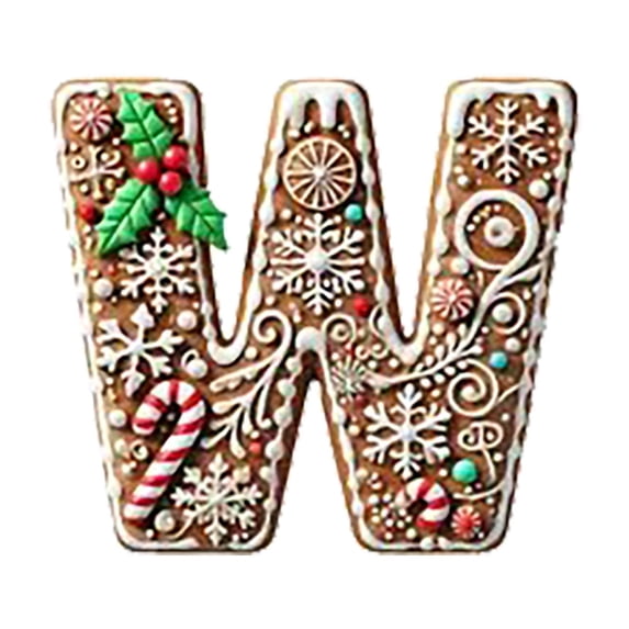 Elainilye Custom Letter Christmas Tree Decor, Personalized DIY Hanging Ornament Set, Alphabet Festive Pendants for Displays, Collections, Gifting
