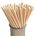 thumbnail image 1 of Gallickan 25Pcs Disposable Paper Drinking Straws, eco-Friendly Biodegradable Drinking Straws for Party Supplies, Birthday, Mixed Drinks, Weddings, Khaki, 1 of 4