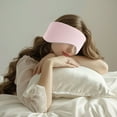 thumbnail image 1 of Elainilye Double-Sided Ice Silk Sleeping Eye Mask, Cooling Breathable Light Blocking Blindfold, Reusable Hot Cold Therapy Compress for Migraine Relief Travel Home Office Rest, 1 of 6