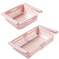 thumbnail image 1 of Elainilye Drawer Organizer, Adjustable Fridge Storage Rack, Kitchen Refrigerator Storage Rack, 8~11IN,Pink,1Pc, 1 of 5