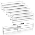 thumbnail image 1 of Elainilye Expandable Drawer Organizers, Clear Plastic Drawer Dividers 11-19 In, Adjustable Dresser Dividers for Clothing, Underwear, Socks, Kitchen Utensils, Bathroom, 1 of 8