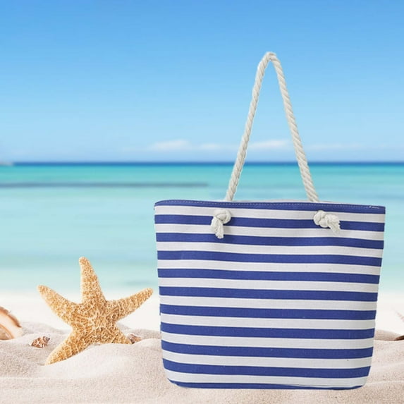 Elainilye Extra Large Beach Bag with Zipper, Waterproof Sandproof Beach Tote Bag for Women, Shopping Travel Bag Gym Bag Swim Pool Bag, Large Capacity Beach Bag for Travel, Pool, Picnic