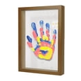 thumbnail image 1 of Elainilye Family Handprint Kit, DIY Couple Handprint Photo Frame with Paint, Creative Palm Print Art for Children's Day Gift and Memory Keeping, 1 of 4