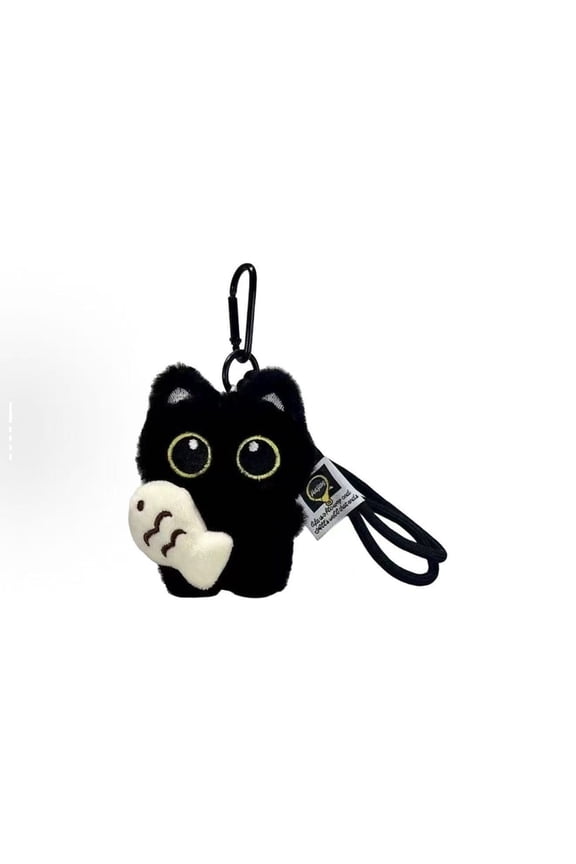 Family Keychain Plush Cartoon Cats Design, Cute Keychain for Keys Bag Charms and Gifts, Soft Keyring for Kids Adults and Family Members Daily Use
