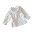 thumbnail image 1 of Elainilye Fashion 3-18 Months Baby Girl Clothes Spring Long Sleeve Solid Tops Turtleneck Girls Ruffle Base Top,White, 1 of 3