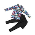 thumbnail image 1 of Elainilye Fashion Baby Girl Swimsuit Long Sleeved Swimsuit Long Pants Surfing Split Set Sun Protection Swimwear, Sizes 3-11 Years, 1 of 9
