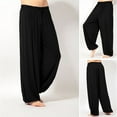 thumbnail image 1 of Elainilye Fashion Baggy Pants Men Casual Loose Sweatpants Trousers Jogger Dancing Yoga Pant Gym Workout Pants,Black, 1 of 6