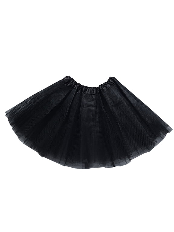 Fashion Ballet Skirt For Women Pleated Gauze Short Skirt Adult Dancing Skirt Tutu Skirts,Black